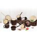 BROWN ENAMEL LID 14 CM TM2 - POT LIDS - KITCHEN UTENSILS