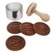EASTER STAMP SET - 6 PIECES WOODEN/SILICONE/METAL - 3D VYKRAJOVÁTKA - FOR BAKING