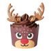 CHRISTMAS CUPCAKE DECORATING SET - REINDEER (SET OF 6) - BAKING CUPCAKES - FOR BAKING