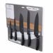6-PIECE KNIFE SET WITH MAGNETIC HOLDER - MATTE BLACK COLLECTION - KNIFE SETS - KITCHEN UTENSILS