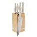 BAMBOO KNIFE SET WITH STAND, 6 PIECES SAHARA COLLECTION - KNIFE SETS{% if kategorie.adresa_nazvy[0] != zbozi.kategorie.nazev %} - KITCHEN UTENSILS{% endif %}