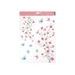 WINDOW FILM - GLITTERING FLOWERING BRANCHES, 30X42 CM - WALL STICKERS - HOMEWARE