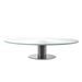 TÁLCA - FORGÓ TORTAÁLLVÁNY - ÜVEGACÉL - ÁTMÉRŐ 30 CM - FORGÓ ÁLLVÁNYOK DEKORÁCIÓHOZ (LAZY SUSAN) - CUKRÁSZATI ESZKÖZÖK