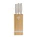BAMBOO KNIFE SET WITH STAND, 6 PIECES SAHARA COLLECTION - KNIFE SETS - KITCHEN UTENSILS