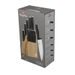 BERLINGERHAUS KNIFE SET WITH STAND BAMBOO 10 PCS BLACK ROSE COLLECTION BH-2760 - KNIFE SETS - KITCHEN UTENSILS