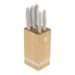 BAMBOO KNIFE SET WITH STAND, 6 PIECES SAHARA COLLECTION - KNIFE SETS - KITCHEN UTENSILS