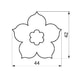 DOUGH CUTTER LILY/BLOSSOM - CLASSIC COOKIE CUTTERS - FOR BAKING