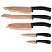 BLAUMANN NON-STICK KNIFE SET 5 PCS BLACK ROSE COLLECTION BL-2612 - KNIFE SETS{% if kategorie.adresa_nazvy[0] != zbozi.kategorie.nazev %} - KITCHEN UTENSILS{% endif %}