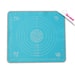 SILICONE MAT FOR MODELING WITH A MEASURING SCALE - ROLLING WASHERS - FOR BAKING