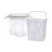 PLASTIC JAR WITH SEAL + DRIP TRAY 1,3 L - PLASTIC BOXES AND JARS - KITCHEN UTENSILS