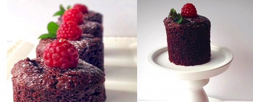 RECEPT: Bezlepkové čokoládové dortíky