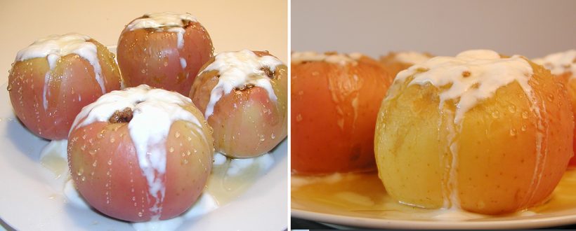 RECEPT: Lehký zdravý dezert - plněná jablíčka