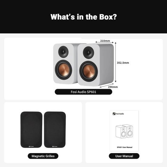 Fosi Audio SP601 - černá, oranžová