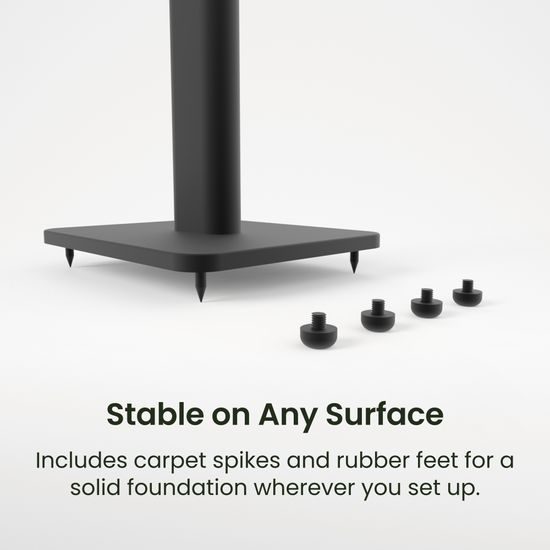 Kanto SPH - stojany pro regálové repro, černé