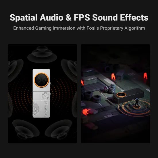 Fosi Audio DS3 - stříbrná