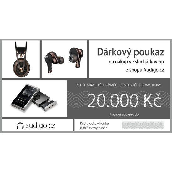 Dárkový poukaz v hodnotě 20.000 Kč - elektronicky, PDF
