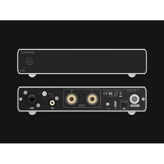 Topping Audio B100 - stříbrná