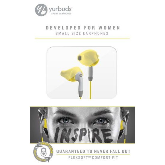 Yurbuds Ironman Inspire For Women Yellow