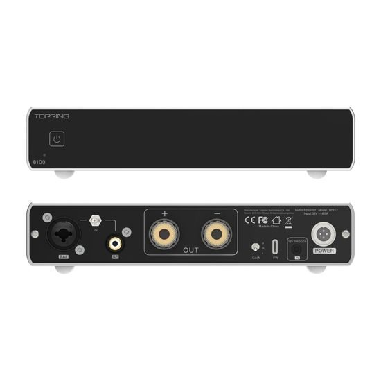 Topping Audio B100 - stříbrná