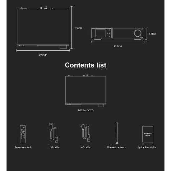 Topping D70 Pro OCTO - stříbrná