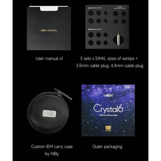 HiBy Crystal 6 II (rozbaleno)