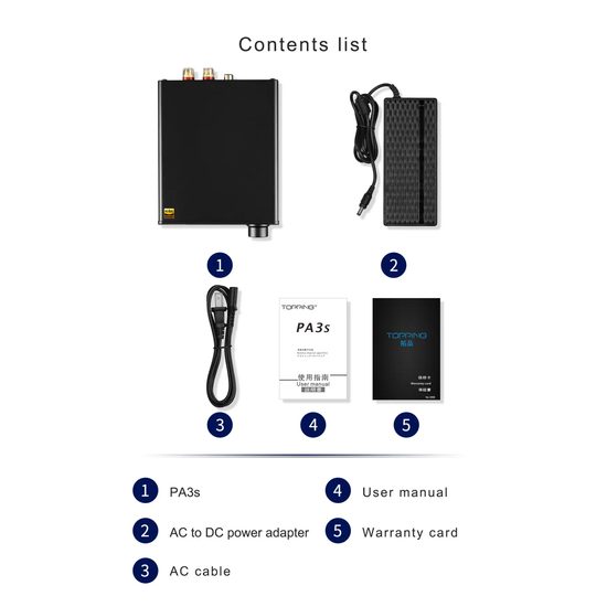 Topping Audio PA3S Black (používáno)