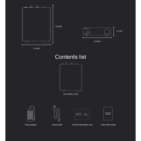 Topping Audio PA5 II - stříbrná