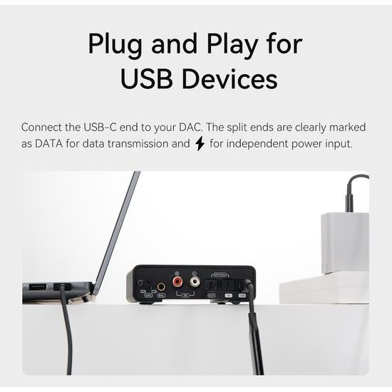Topping Audio TC-OTG-Y20 USB-C splitter
