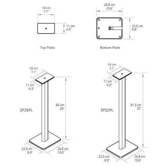 Kanto SP26PL - repro stojany, biele