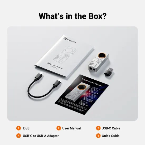 Fosi Audio DS3 - stříbrná