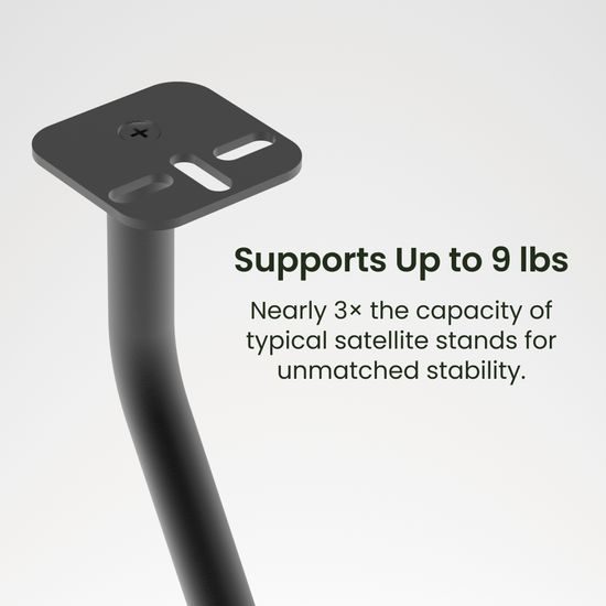 Kanto SLH - výškově stavitelné satelitní stojany, černé