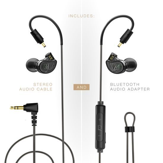 MEE audio M6 PRO 2nd Black Wireless Combo