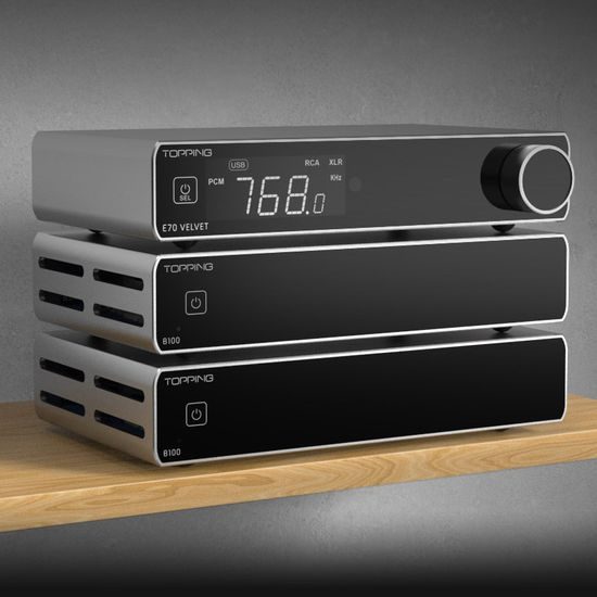 Topping Audio B100 - stříbrná