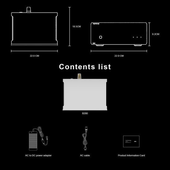 Topping B200 - stříbrná (rozbaleno)