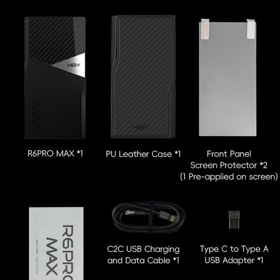 HiBy R6PRO MAX - čierna