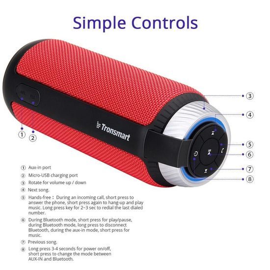 Tronsmart Element T6 Red