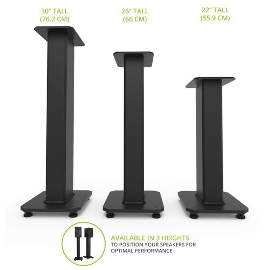 Kanto SX Series 30" - stojany pre reproduktory, čierne