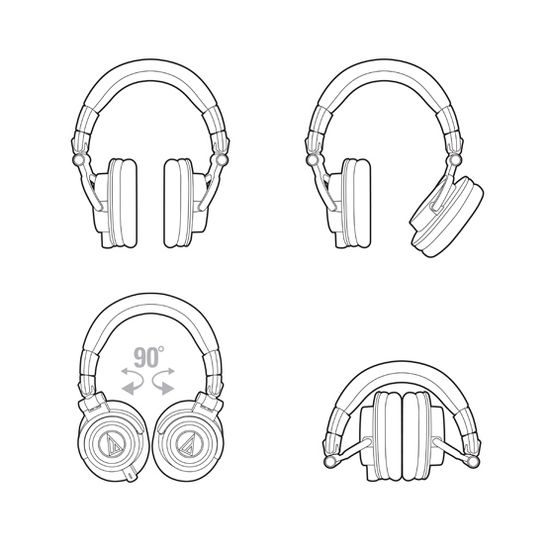 Audio-Technica ATH-M50x White