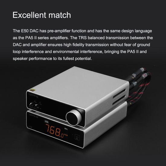 Topping Audio PA5 II - stříbrná