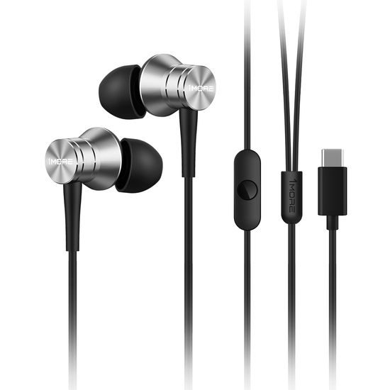 1MORE Piston Fit USB-C - strieborná