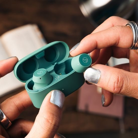 Audio-Technica ATH-CKS30TW+ zelená (rozbaleno)