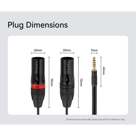 Topping Audio B4XM-150 audio kábel XLR / 4.4 mm