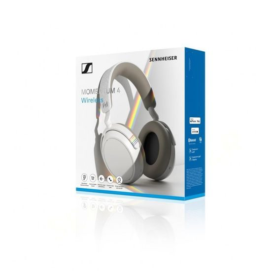 Sennheiser Momentum 4 Wireless - Pride Edition, bílá