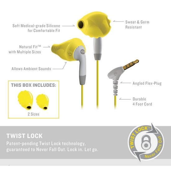 Yurbuds Ironman Inspire For Women Yellow