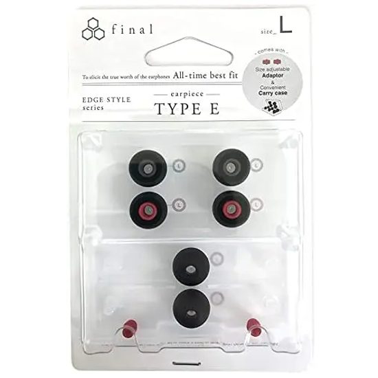 Final Audio "Type-E" nadstavce - veľkosť L, čierne