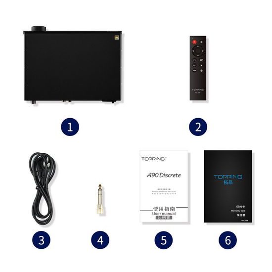 Topping A90 Discrete - stříbrná (rozbaleno)