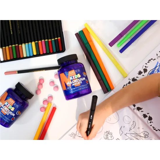 Kids Magnesium Malate jahodové cucací tablety pre deti 180 ks