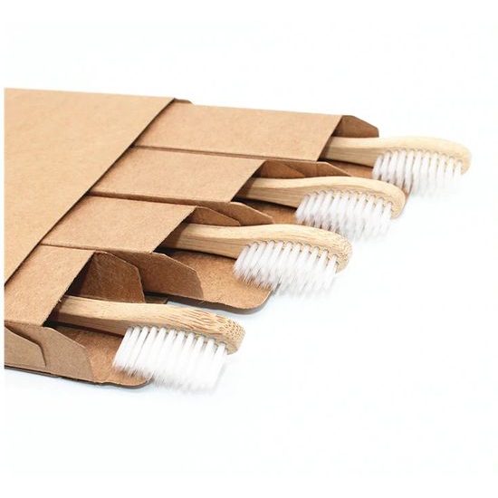 Bambusová zubná kefka Eco friendly - rodinná sada 4 ks