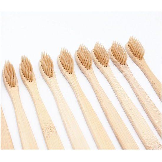 Bambusová zubná kefka Eco friendly - rodinná sada 4 ks