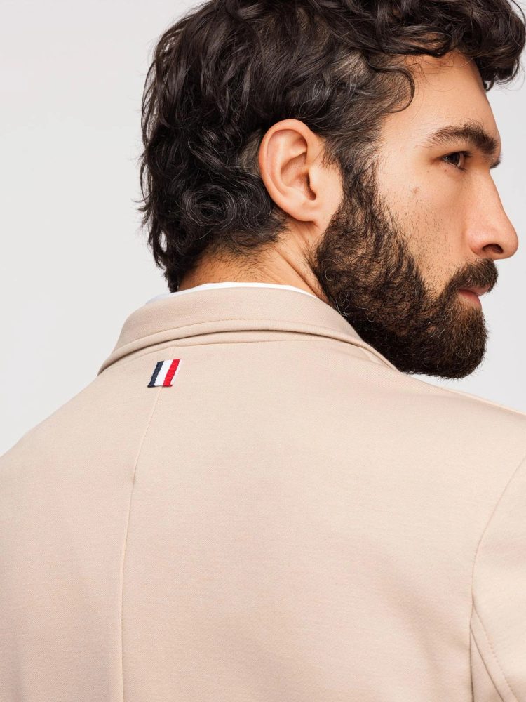 Športové sako slim fit béžové